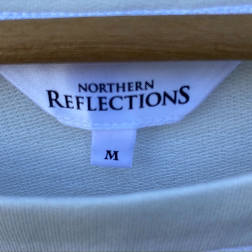 𝅺$ 5 $add on item-Northern Reflections- cream with white stitching 3/4 sleeve - Picture 5 of 9